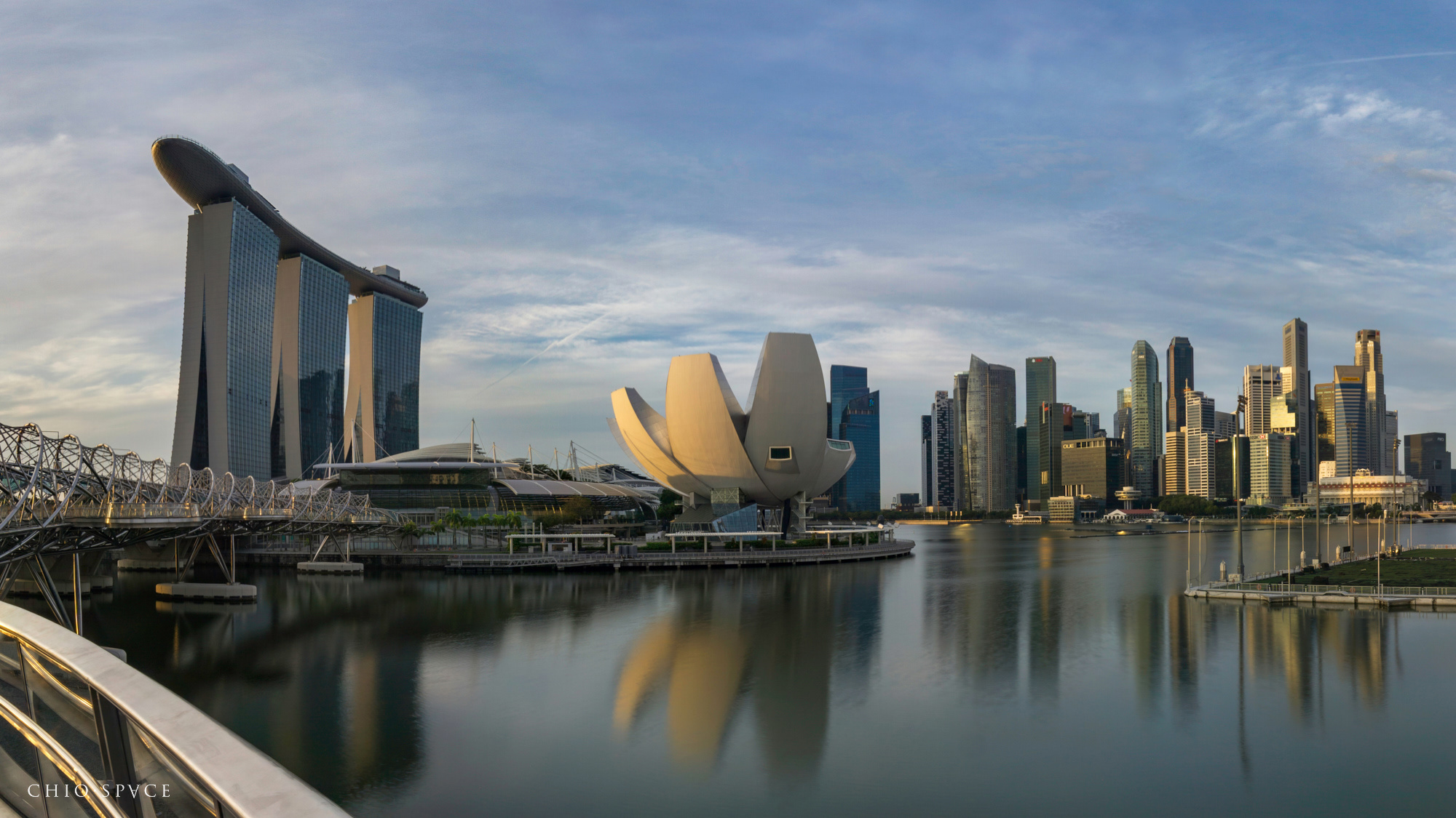 The Helix Bridge - 3D Virtual Tour - Marina Bay Sands Singapore